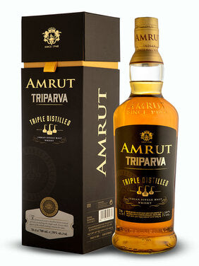 Amrut triparva triple distilled indian single malt Whiskey