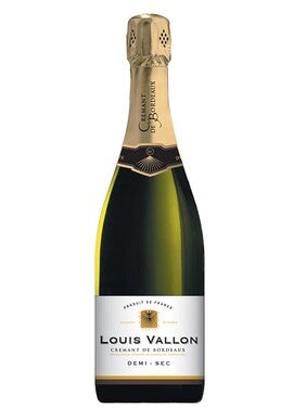 Louis Vallon Cremant de bordeaux demi-sec white  Wine