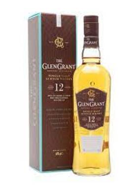 The glen grant single malt scotch Whiskey 12 years